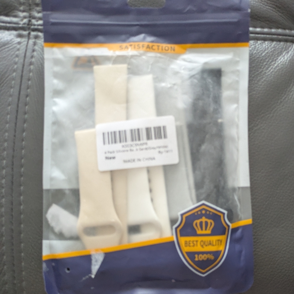 Beige and Black Watch Bands